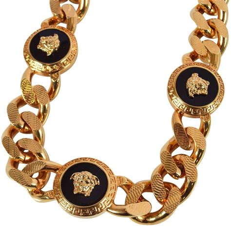 versace mens gold pendants|Versace necklace real gold.